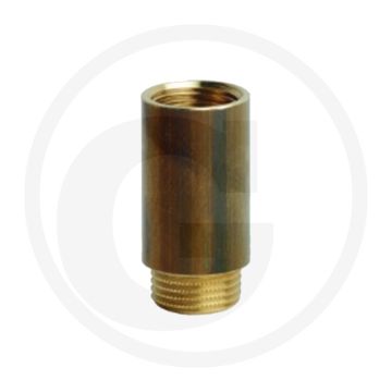 Verlengstuk 3/8" bsp messing 15mm lengte