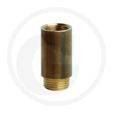 Verlengstuk 1/2" bsp messing 100mm lengte