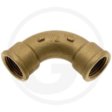 Bocht 90° messing bsp 3/4" binnendraad