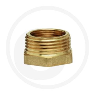 Adaptateur filetage mâle 1/4" vers filetage femelle 1/8" - laiton bsp - fig. no. 1