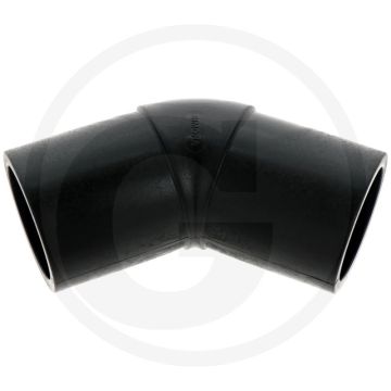 Plasson plasson bocht 45° - d(mm): 125, z(mm): 137, le(mm): 99