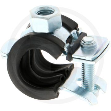 Buisklem verzinkt staal 12 - 14 mm met m8 aansluitdraad