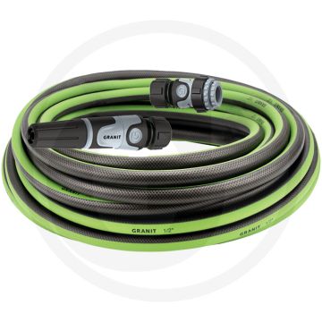 Black edition black edition slangenset basic - 20m waterslang, spuitpistool, snelkoppeling - antraciet-groen