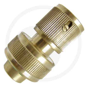 Snelkoppeling met waterstop voor 12/15 mm slang
