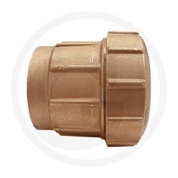 Schroefkoppeling 2" messing 63mm Ø 16 bar