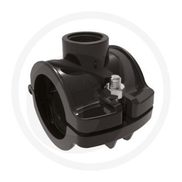 Netafim pe klembeugel - aansluiting: 3/4", Ø 40mm, max. 4 bar, 1 bout