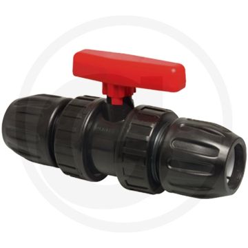 Kogelkraan 32mm buitenbuis-Ø, max. werkdruk 10 bar