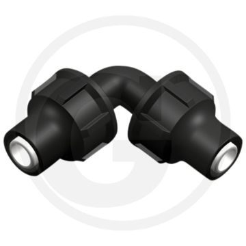 Haakse bocht 32mm pp-b polypropyleen 90°