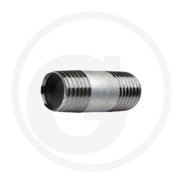 Pièce filetée 1/4" en acier, zinguée Longueur 40 mm