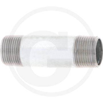 Draadstuk 3/4" staal, verzinkt 80mm