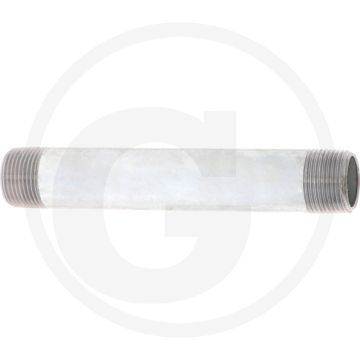 Draadstuk 3/4" staal, verzinkt 150mm lengte