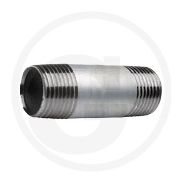 Draadstuk 1 1/4" staal, verzinkt 120mm