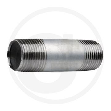 Draadstuk 1 1/4" staal, verzinkt 180mm