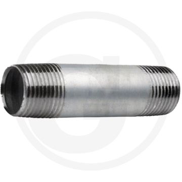 Draadstuk 1 1/4" staal, verzinkt 300mm
