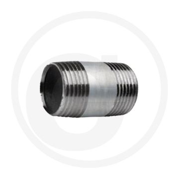Draadstuk 1 1/2" staal, verzinkt 40mm