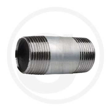 Draadstuk 2 1/2" staal, verzinkt 100mm