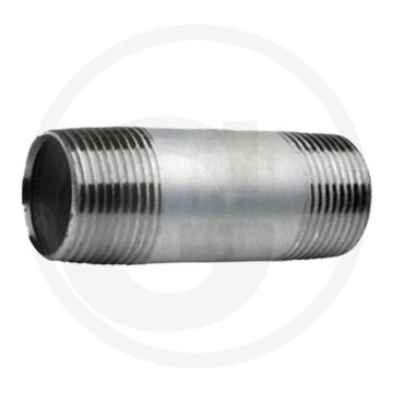 Draadstuk 2 1/2" staal, verzinkt 200mm