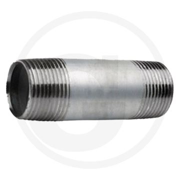 Draadstuk 2 1/2" staal, verzinkt 250mm lengte