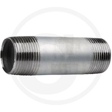 Draadstuk 2 1/2" staal, verzinkt 300mm