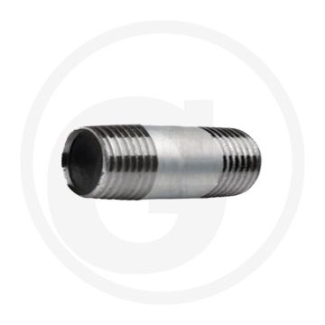 Pièce filetée 1/4" acier, zinguée, longueur 60mm