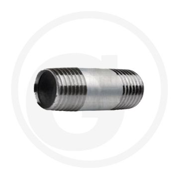 Draadstuk 3/8" staal, verzinkt, lengte 60mm