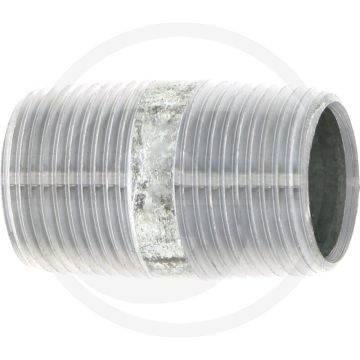 Draadstuk 3/4" staal, verzinkt 40mm