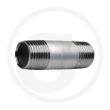 Draadstuk 100mm staal, verzinkt 3/4" aansluiting