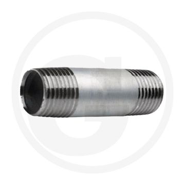 Draadstuk 3/4" staal, verzinkt, 120mm