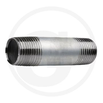 Draadstuk 1" staal, verzinkt, lengte 200mm