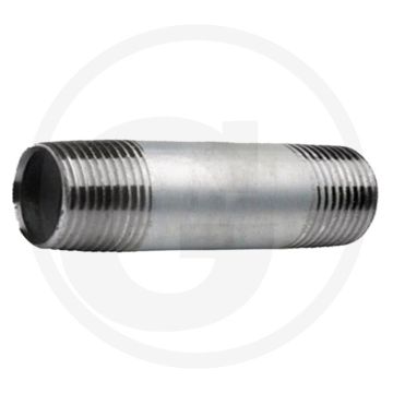 Draadstuk 1" staal, verzinkt, lengte 250mm