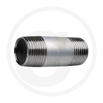 Draadstuk 1 1/4" staal, verzinkt 100mm