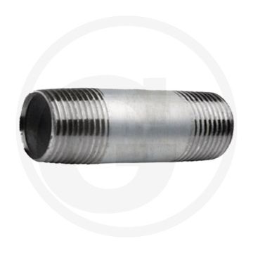 Draadstuk 1 1/4" staal, verzinkt 150mm