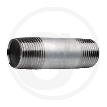 Draadstuk 1 1/4" staal, verzinkt 180mm