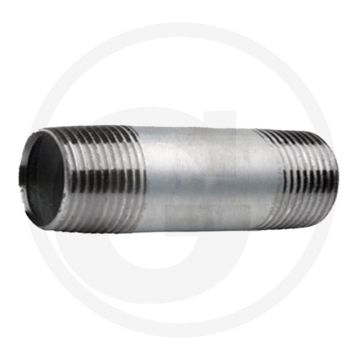 Draadstuk 1 1/4" staal, verzinkt 200mm