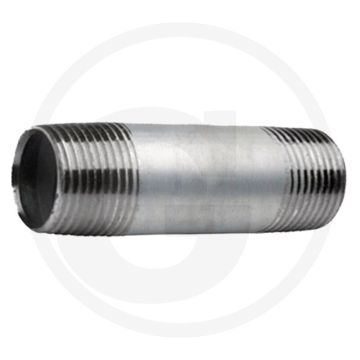 Draadstuk 1 1/2" staal, verzinkt l=250mm