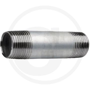 Draadstuk 1 1/2" staal, verzinkt 300mm