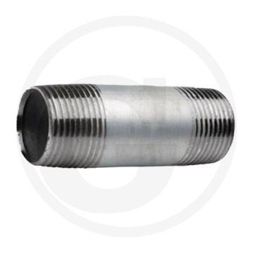 Draadstuk 180 mm, 2" aansluiting, staal, verzinkt