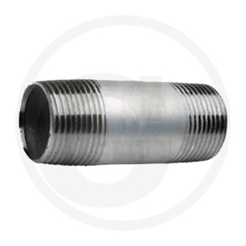 Draadstuk 2 1/2" staal, verzinkt - lengte 150mm