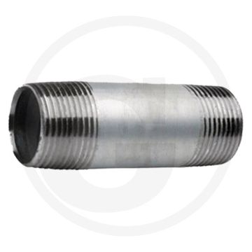 Draadstuk 2 1/2" staal, verzinkt, lengte 250mm