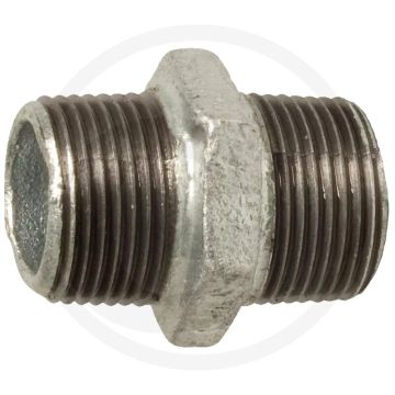 Double mamelon 3/4" fonte