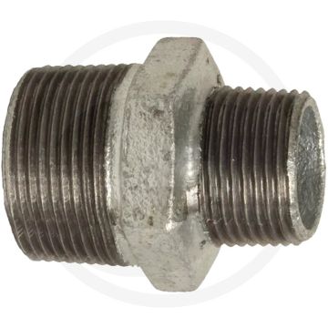 Mamelon de réduction 1/2" x 3/8" en fonte