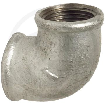 Bocht 90° gietijzer 1/4" binnendraad