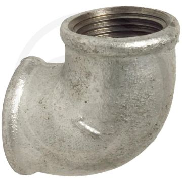 Bocht 90° gietijzer 3/4" binnendraad
