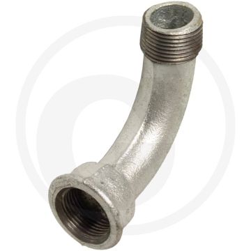 Bochtstuk 90° gietijzer 1 1/4" binnendraad / buitendraad