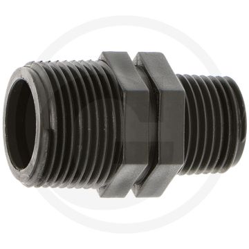 Adaptateur double nipple 3/4" x 1/2" - pression de service 10 bar à 20°c