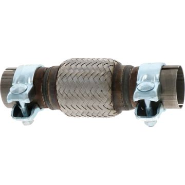 Flexibele buisverbinding 210mm (Ø45,5mm) (met sleuf en klemmen)