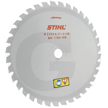 Stihl Bosmaaiermes 36-tands 225mm - 20mm gat