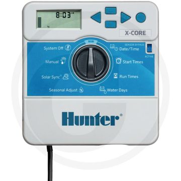 Ordinateur d'irrigation Hunter x-core 6 zones intérieures 230v-24v