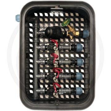 Ventielbox basis voorgemonteerd - 4 zones, 25 mm aansluiting
