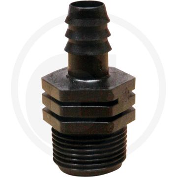 Netafim insteekkoppeling 16mm x 3/4" polypropyleen - 100 stuks